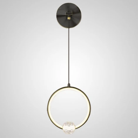 Настенный светильник Luana Wall Black By ImperiumLoft Luana-Wall01 (LED, 220V, кольцо)