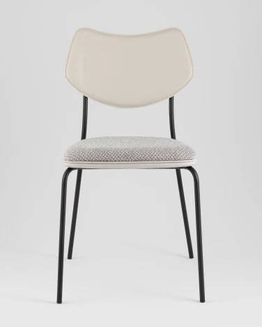 Стул обеденный Casey серый с серой экокожей Stool Group арт.УТ000039574