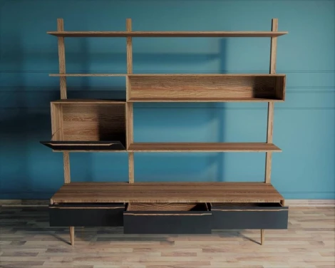 Стеллаж Bruni с ящиками