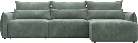 Диван угловой Лига-051 НПБ Лонг угол универсальный Лига Диванов (Велюр) арт.128727