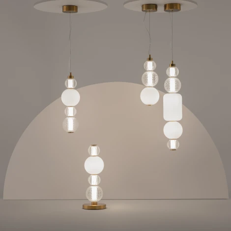 Подвесной светильник Maytoni Collar P069PL-L16G3K (LED, 220V, на проводе, шарики)