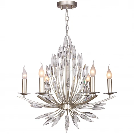 Подвесная люстра Favourite Feerie 1932-6P (220V, хрусталь, на цепи, подсвечник, свеча)