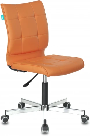 Кресло Бюрократ CH-330M/OR-20 без подлокотников оранжевый сиденье оранжевый искусственная кожа крестовина металл Stool Group арт.УТ000002988