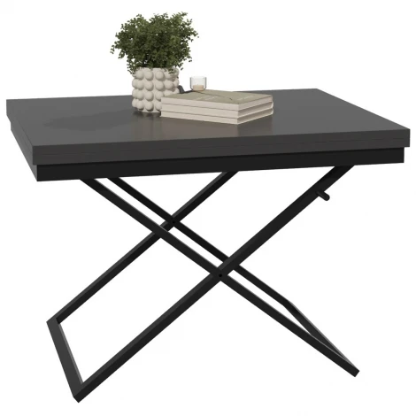 Стол-трансформер Манхэттен графит/черный Mebelik 009577