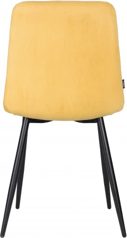 Стул обеденный DOBRIN CHILLY ROMBO (Горчичный Simple 15, основание черное) 006 ROMBO, цвет сиденья горчичный основания черный