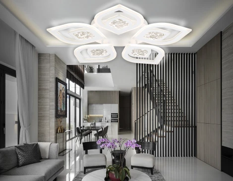 Потолочная люстра Ambrella ACRYLICA FA4292 (LED, 220V, пульт управления)