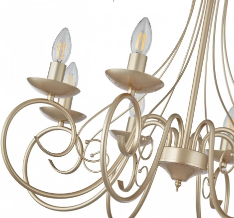 Подвесная люстра Arte Milano AM349159 349159/8 CG (220V, на цепи, подсвечник, свеча)