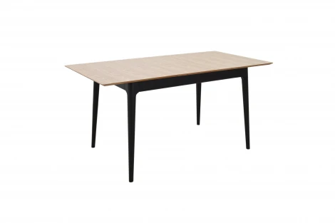 Стол разжвижной 140(180)*80*74 Дуб светлый/Черн. Аврора 102223