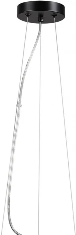 Подвесной светильник Lumion Basalto 6598/3C черный/черный. коричневый металл, эко кожа/металл, стекло Е27 3*40W 220V (на тросе, круглые)