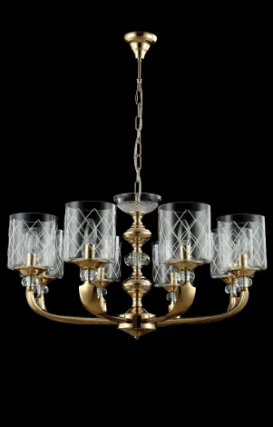 Подвесная люстра Crystal Lux Gracia SP8 GOLD