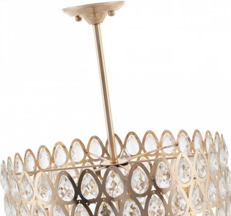 Потолочная люстра хрустальная на штанге Arte Milano Sorrento-1019 371019/6/300/490 GD (220V)