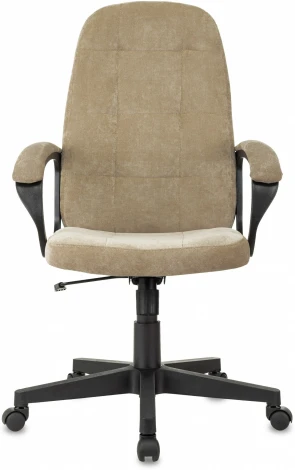 Кресло руководителя Бюрократ CH 002 Fabric песочный Light-21 крестов. пластик