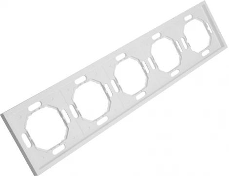 Рамка на 5 постов (белый) Stekker Эмили 49888