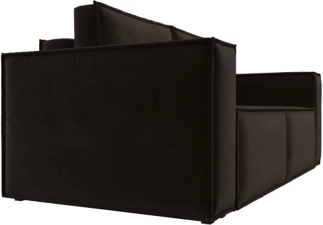 Диван прямой Куба мини (Коричневый/Микровельвет) Лига Диванов арт.121881