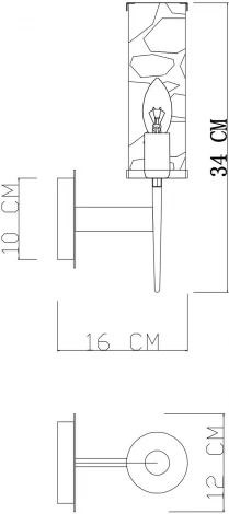 Бра Divinare Sham 4505/17 AP-1 (220V)