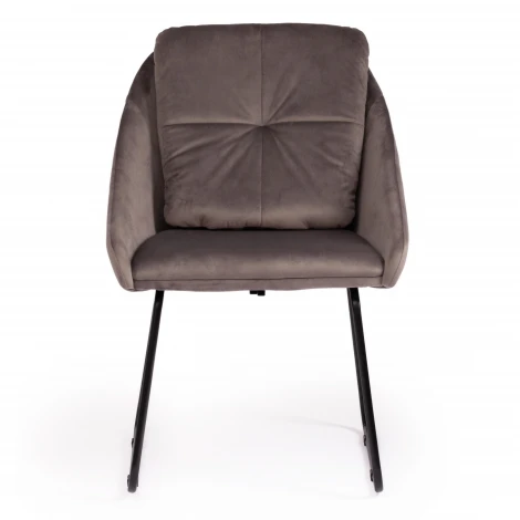 Кресло STAR (mod. CY-1919) серый (HLR 24)/черный (вельвет/металл)