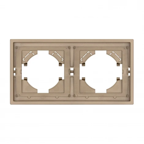 Рамка пластиковая FRM-TENDO-PL-2-GD (Arlight, Песочный) 053842
