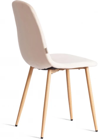 Стул BREEZE (mod. JSC-58) / 1 шт. в упаковке (Велюр,Металл  /Кремовый)