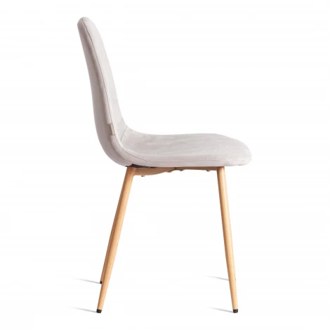 Стул Breeze/Бриз (мод. JSC-58)/2 шт. в упаковке велюр/металл, 44х53х86см, светло-серый HLR14/натуральный (Комплект из 2 шт.) Tetchair 24490
