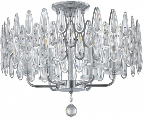 Потолочная люстра хрустальная на штанге Arte Milano Sorrento-2009 372009/6/80/490 CR (220V)