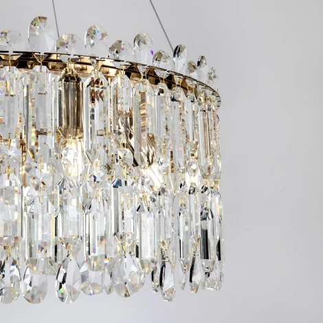 Подвесная люстра хрустальная Modelux MODELUX ML.837.14 GD
