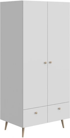 Шкаф двухдверный Rili ОГОГО (арт.855058), (ЛДСП/Белый)