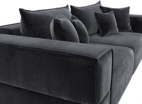 Диван прямой Лига-058 НПБ Лига Диванов (Велюр) арт.129383