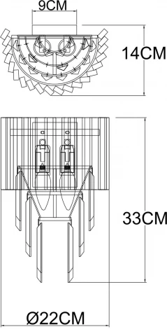Бра Arte Lamp Muscida A1004AP-2SI