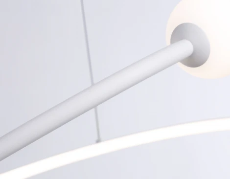 Подвесной светодиодный светильник Ambrella Comfort FL66291 (регулировка яркости, 220V, пульт управления, на тросе, шарики)