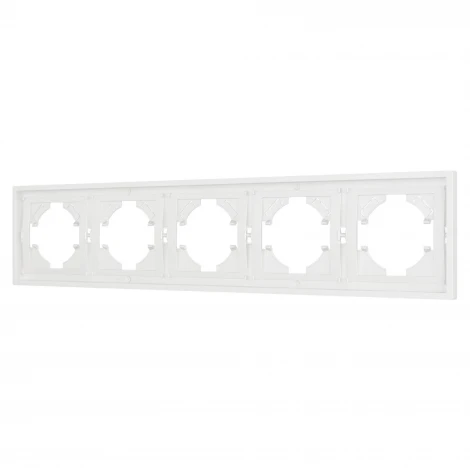 Рамка пластиковая FRM-TENDO-SFPL-5-WH (Arlight, Матовый белый) 054660