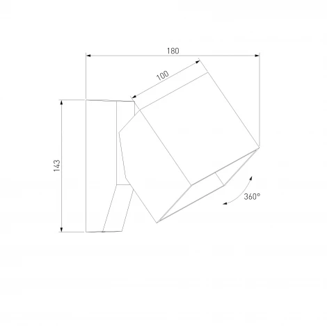 Уличный настенный светильник светодиодный Elektrostandard Fjord 35195/W (a071148)