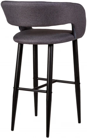Стул барный R-Home Hugs Тм.Сер/Черный