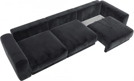 Диван прямой Лига-056 НПБ Лонг Лига Диванов (Велюр) арт.129139