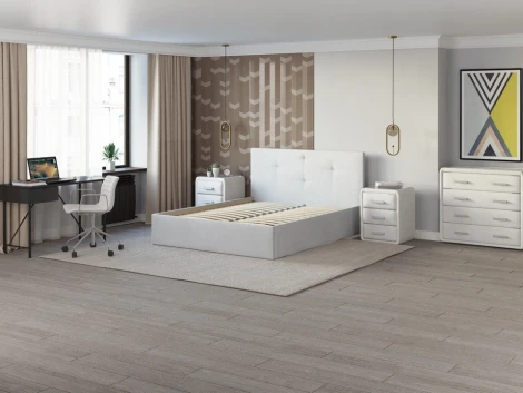 PROxSON Кровать Mono Plus (Ткань: Велюр Monopoly Ниагара (960)) 160x200