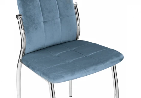 Обеденный стул на металлокаркасе Woodville Farini blue 11845