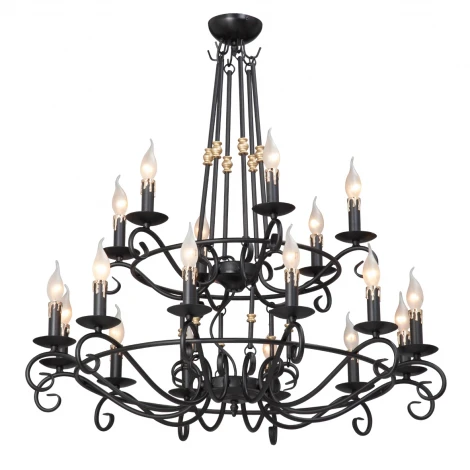 Подвесная люстра Vitaluce V1039/12+6 (220V, ковка, свеча)