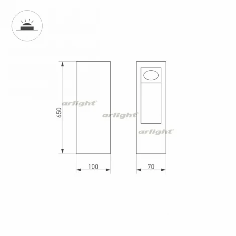 Наземный светильник Arlight LGD-MARK-BOLL 029965 (LED, 220V, IP54)