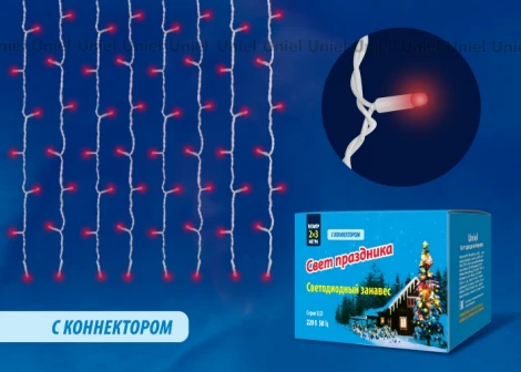 Гирлянда Uniel ULD-C2030-240/TWK RED IP67