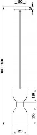 Подвесной светильник Savia FR5203PL-01CH1 Freya (220V, на проводе)