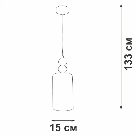 Подвесной светильник V2892-0/1S Vitaluce (220V, на проводе, круглые)
