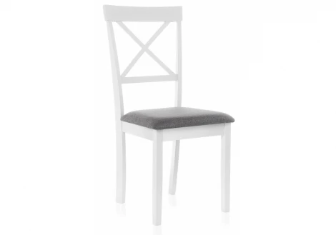11006 Обеденный стул Woodville Shem white / light grey 11006