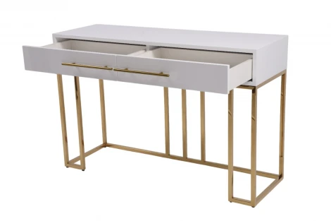Стол-консоль IST-CASA Альма МС9005-120W, 120х40х78 см, белый глянцевый
