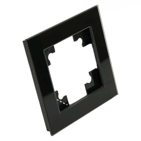 Рамка на 1 пост (черный) Stekker Катрин 50304