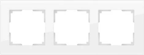 Рамка на 3 поста Favorit (белый,стекло) Werkel W0031101 (a051196)