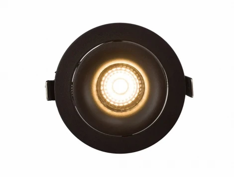 Точечный встраиваемый светильник Denkirs Roto DK2120-BK (220V, круглые)