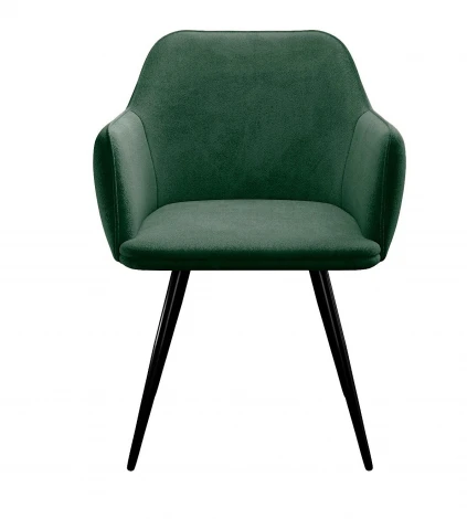 Стул DikLine 277 поворотный TW14 зеленый, ножки черные арт.00-00079849