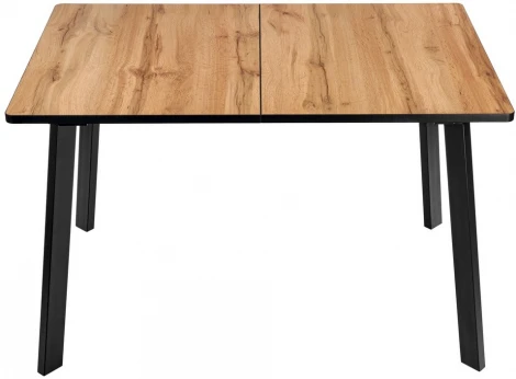 Стол Bradex Home Dublin раскладной 120-160х80х75 Дуб Вотан с черными ножками (RF 0482)