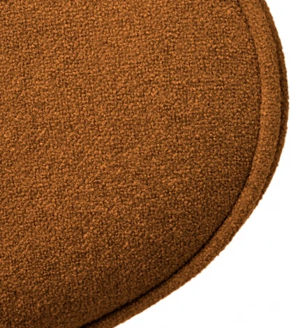 Стул полубарный Lucas 3 терракотовый букле с ножками цвета орех Bradexhome арт.RF 0802