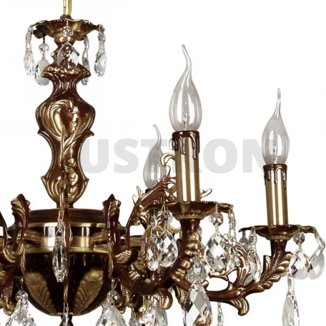 Подвесная люстра N-Light 305 305-06-52 краповый+бронза