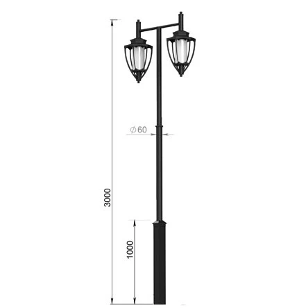 Наземный фонарь Русские фонари Denaly  600-32/b-06